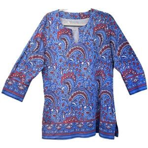 Coolibar Womens L  Blue St Lucia Tunic Top UPF 50+ Excellent UV Protection  FLAW